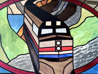 Stain Glass Locomotive